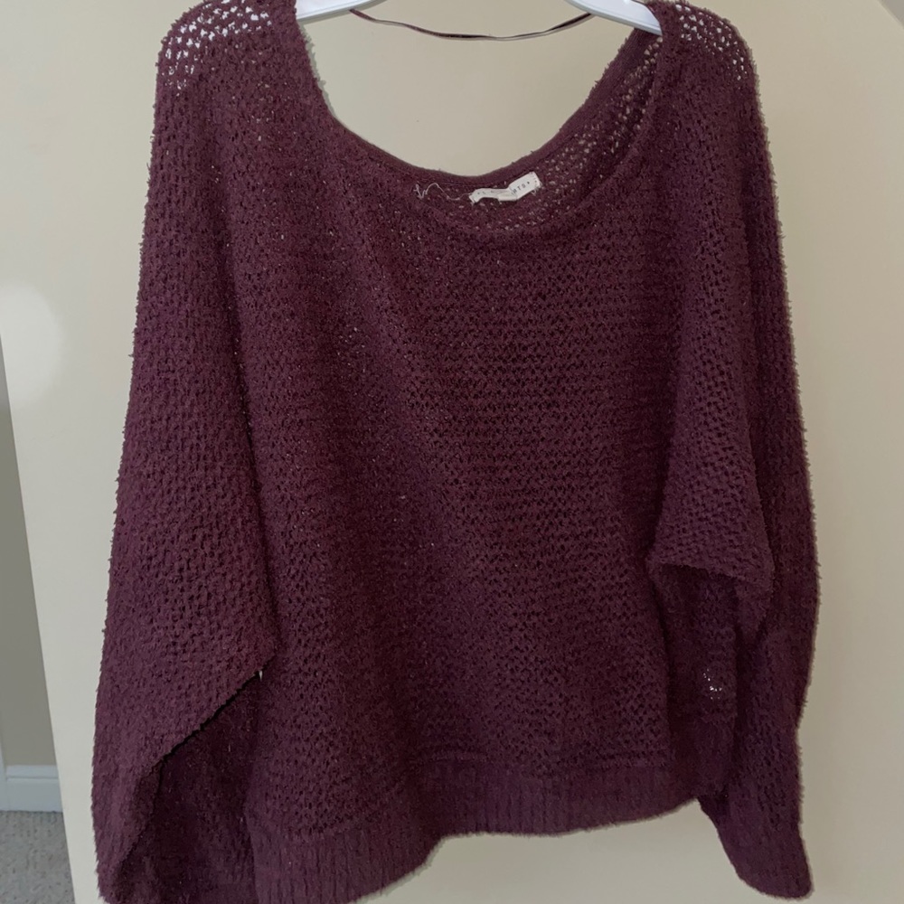 Pacsun Maroon Mesh Sweater